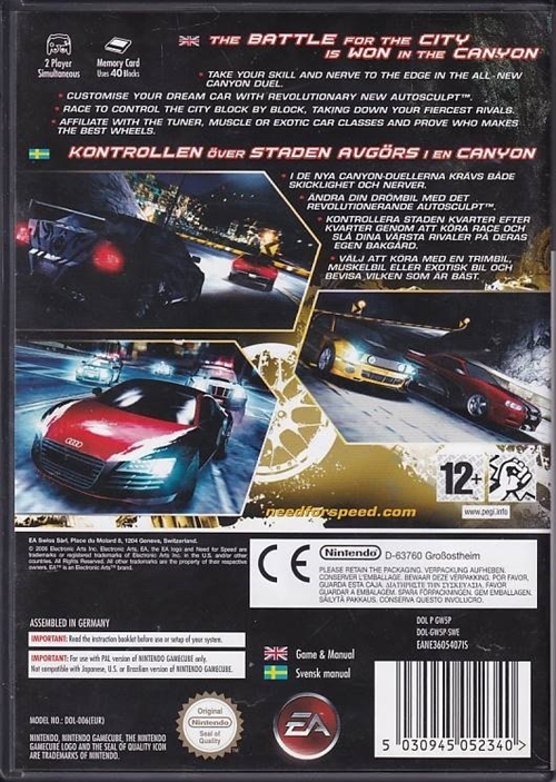 Need for Speed Carbon - GameCube (B Grade) (Genbrug)